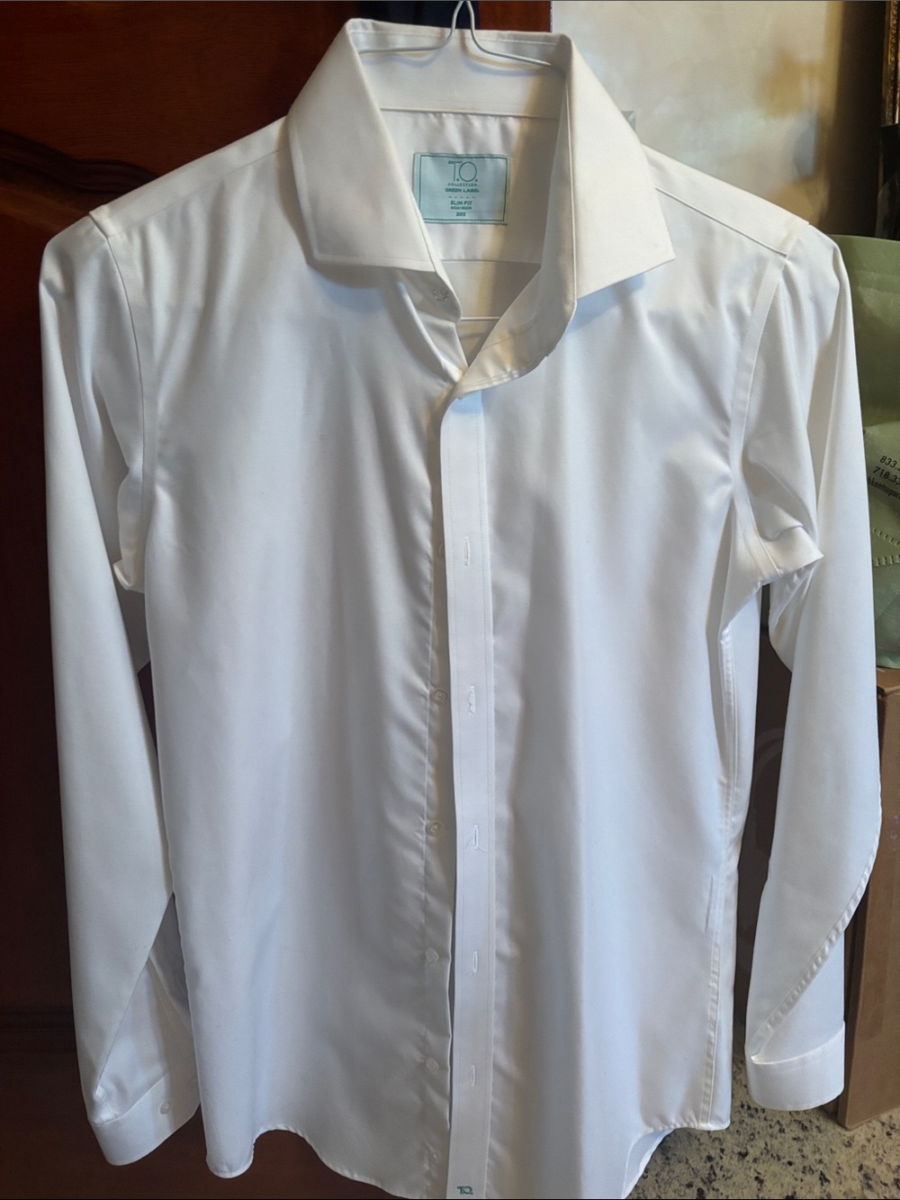 Kids White Button-Down Shirt by t/o